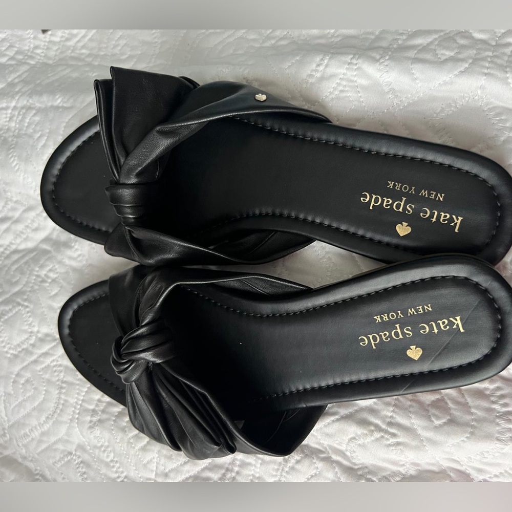 Katy Spade sandals black size 9.5 for lady